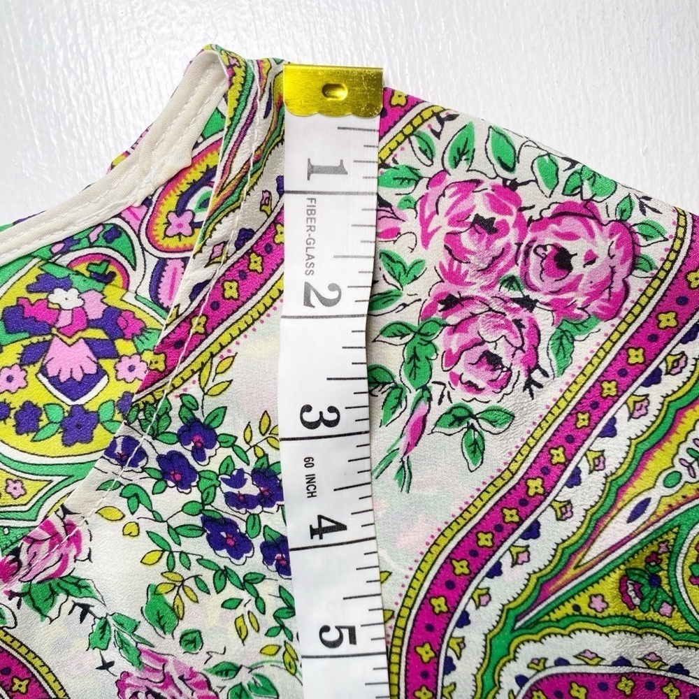 Maeve Silk Floral Print Women's Top - Picture 12 of 13